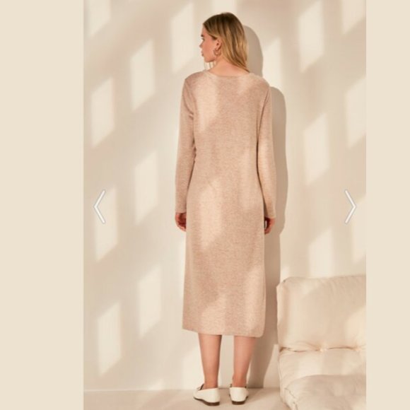 Comfort Beige Soft Knitted 2-Piece Set - Picture 5 of 12